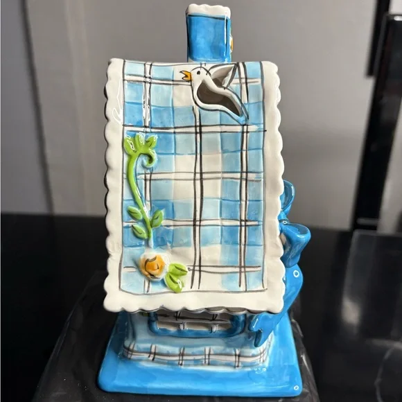 Blue sky “Peace” house tea-light candle holder - Picture 4 of 6